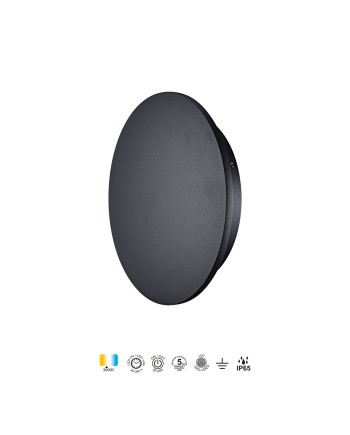 BORA BORA II * APLIQUE LED IP65 15W 3000K NEGRO
